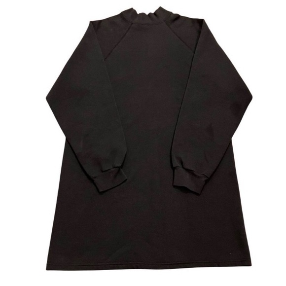 Trend Basics Sweaters - Womens Trend Basics Black Over Sized Sweatshirt Dress One Size Fits Most